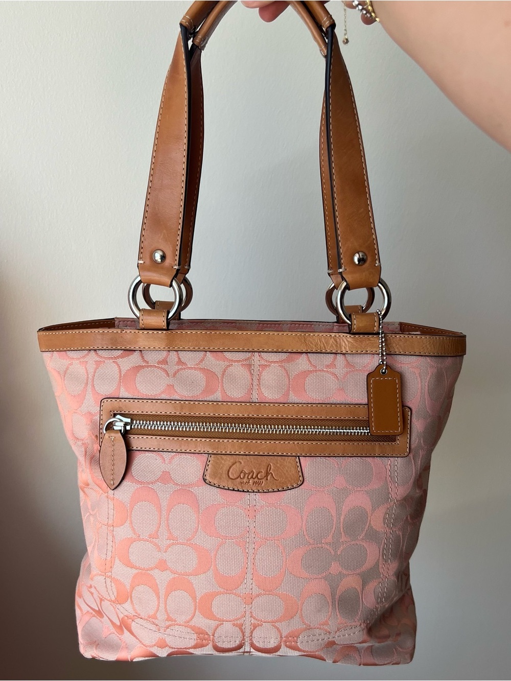 Coach Penelope Signature Jacquard Tote Bag